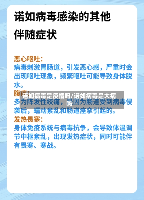 诺如病毒是疫情吗/诺如病毒是大病吗-第3张图片