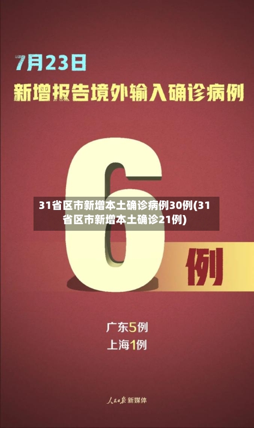 31省区市新增本土确诊病例30例(31省区市新增本土确诊21例)-第3张图片