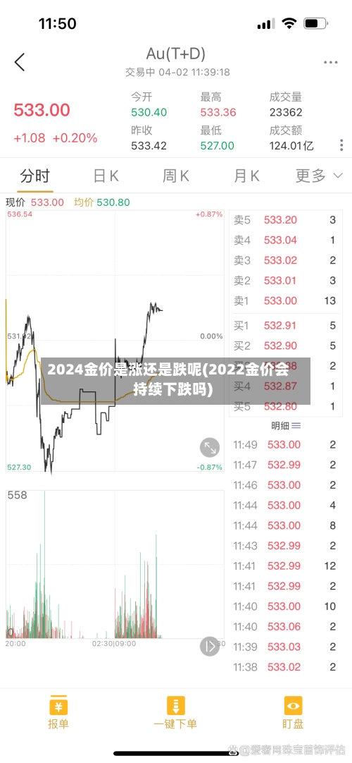 2024金价是涨还是跌呢(2022金价会持续下跌吗)