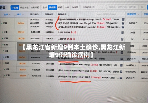 【黑龙江省新增9例本土确诊,黑龙江新增9例确诊病例】