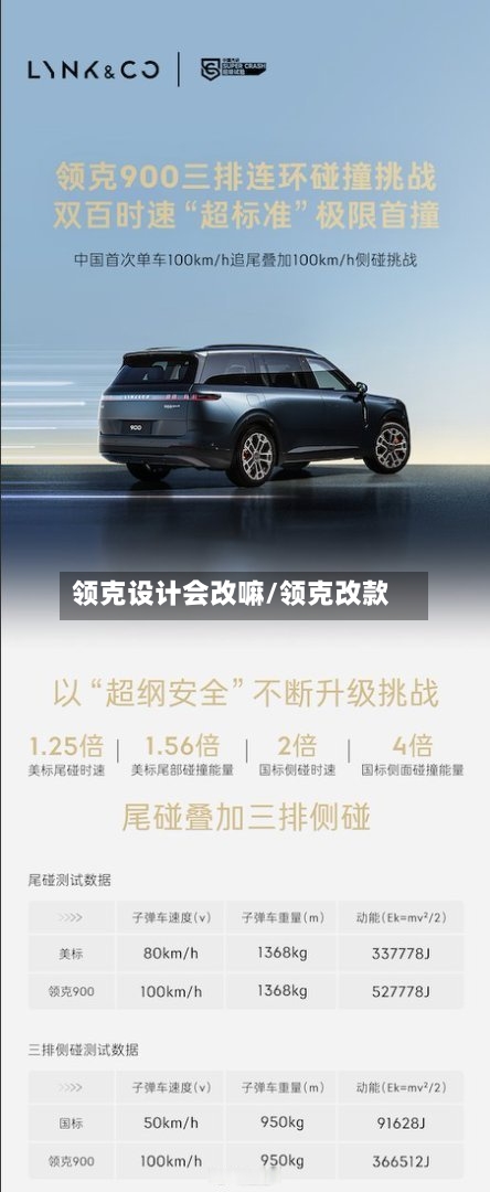 领克设计会改嘛/领克改款