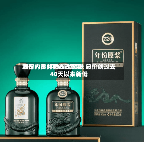 酒价内参5月30日费用发布：古井贡古20领跌 总价创过去40天以来新低-第3张图片