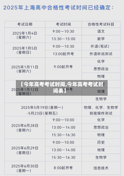 【今年高考考试时间,今年高考考试时间表】-第3张图片