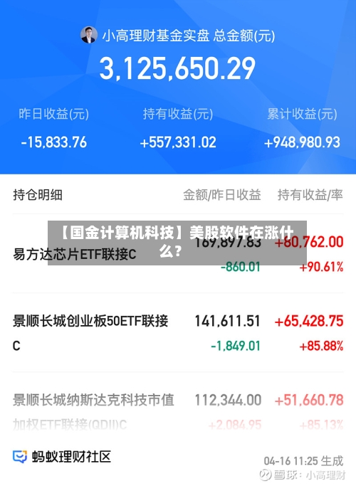 【国金计算机科技】美股软件在涨什么？-第2张图片