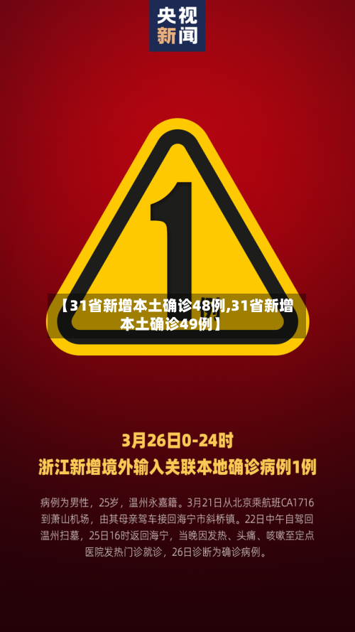 【31省新增本土确诊48例,31省新增本土确诊49例】-第2张图片