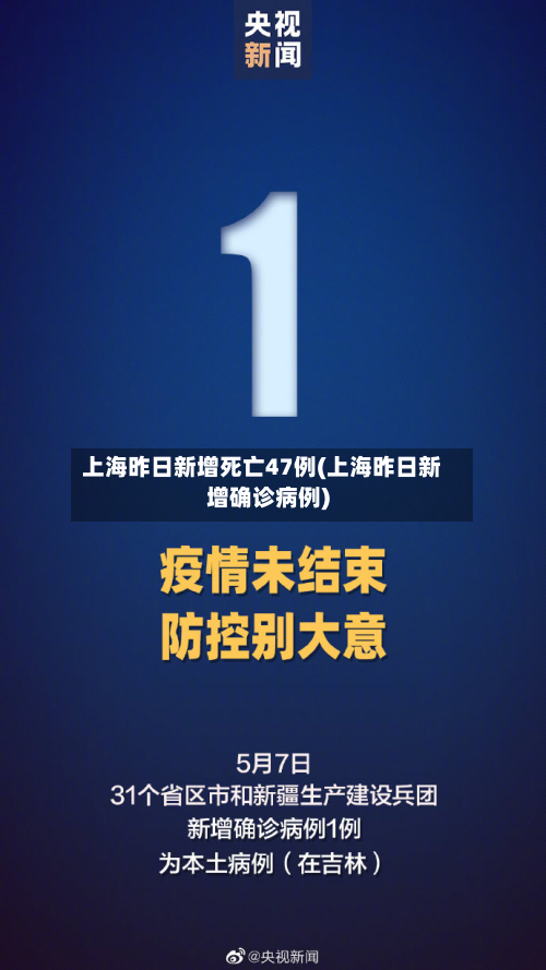 上海昨日新增死亡47例(上海昨日新增确诊病例)