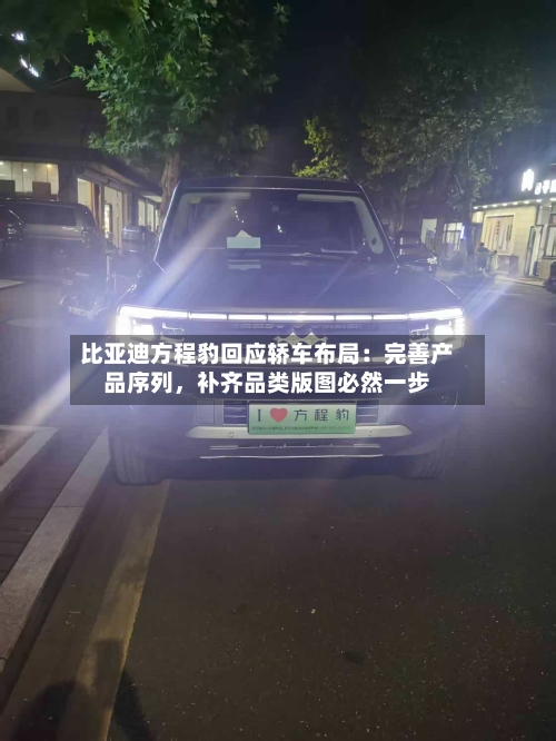 比亚迪方程豹回应轿车布局：完善产品序列，补齐品类版图必然一步-第2张图片